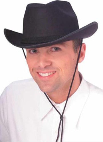 Rubies Adult Black Cowboy Hat - Classic Western Style