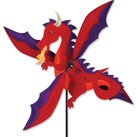 Premier Kites 19 Inch Red Dragon Whirligig Wind Spinner Part Number 21805