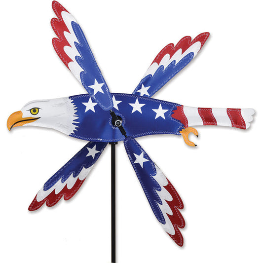 Premier Kites 18 Inch Patriotic Eagle Whirligig Wind Spinner - Part Number 21894