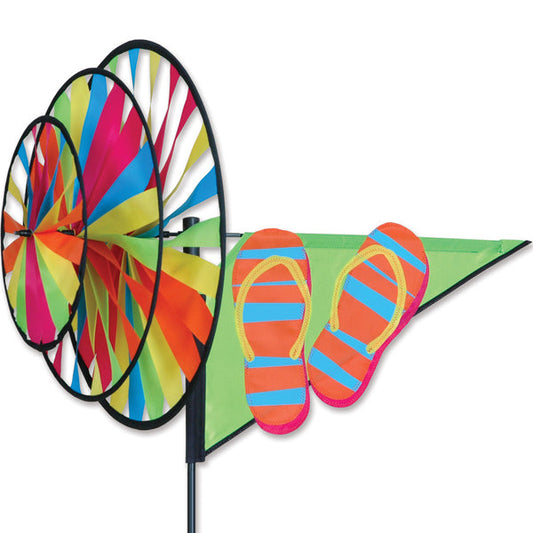 Premier Kites 26 Inch Flip Flop Garden Triple Wind Spinner - Part Number 22142