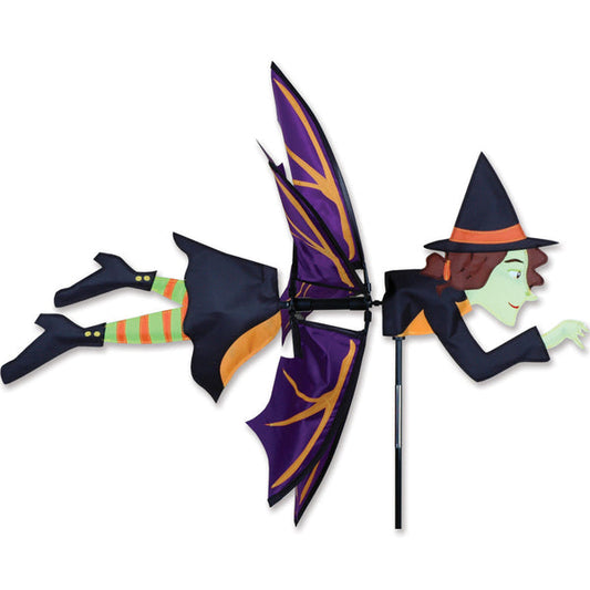 Premier Kites 32 Inch Flying Witch Halloween Wind Spinner - Part Number 25336