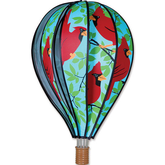 Premier Kites 22 Inch Cardinal Bird Hot Air Balloon Wind Spinner - Part Number 25773