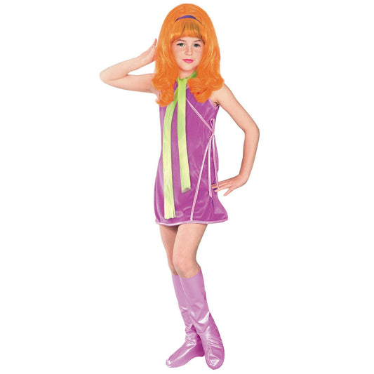 Scooby-Doo Daphne Girl's Halloween Fancy Dress Costume - Child Size Large