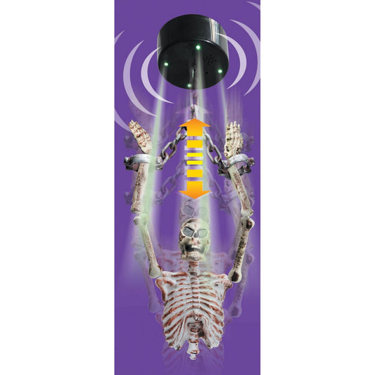 Spooky Light-Up Drop Down Mechanism for Halloween Decorations and Costume Parties