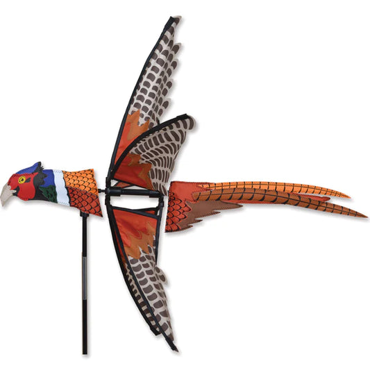 Premier Kites 30 Inch Pheasant Wind Spinner (Part Number 25148) - Rustic Charm for Your Outdoor Space